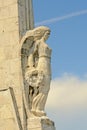 Detail of the Monument of Romanian heroes in the old citadel of Alba Iulia, low angle view